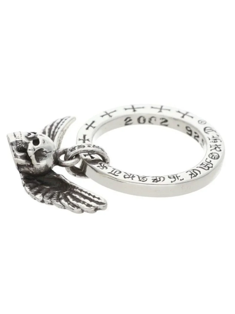 Chrome Hearts Ntfl Wfoti Mahalia Motif Silver Ring